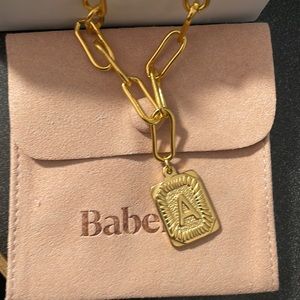 Necklace “A” initial gold